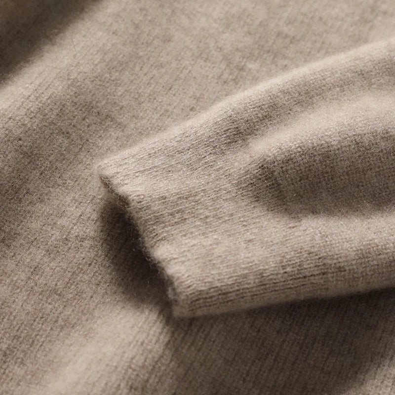 Hoodie in Cashmere and Merino Wool Blend with Relaxed Fit and Adjustable Drawstrings