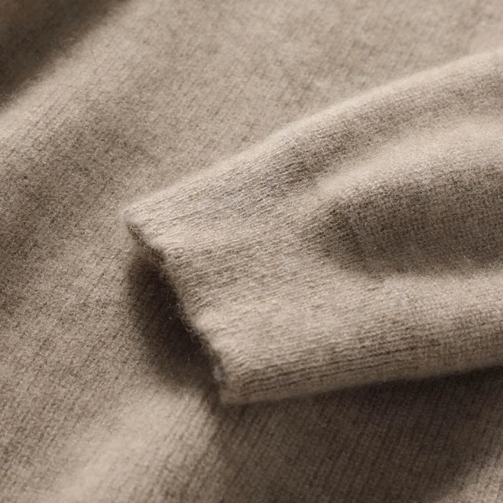 Hoodie in Cashmere and Merino Wool Blend with Relaxed Fit and Adjustable Drawstrings