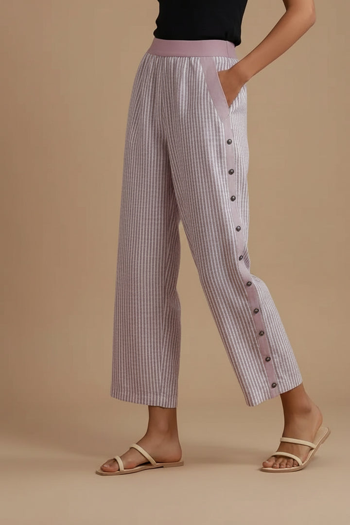Women's Digital Print Straight-Leg Trouser – Playful Graphic Pattern