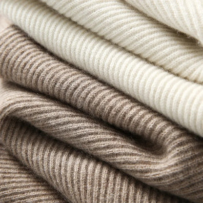 Hoodie in Cashmere and Merino Wool Blend with Relaxed Fit and Adjustable Drawstrings