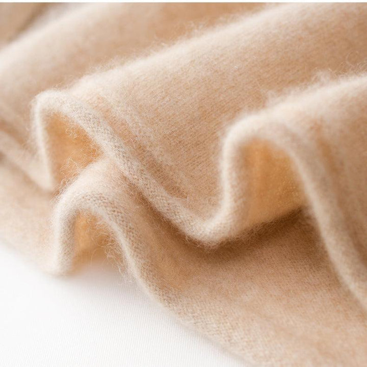 Cashmere Blend Turtleneck Sweater with Merino Wool, Slim Fit for Women in Vintage