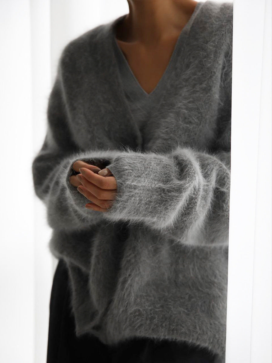 Cardigan in Oversized Fit with Soft Cashmere-Like Knit Feel and Cozy Snug Warmth