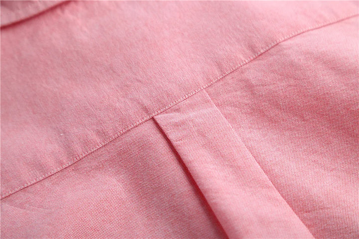 Checked Cotton Blouse with Long Sleeves, Relaxed Fit and Lightweight Feel in Hawthorn Red