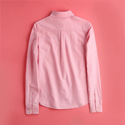 Checked Cotton Blouse with Long Sleeves, Relaxed Fit and Lightweight Feel in Hawthorn Red