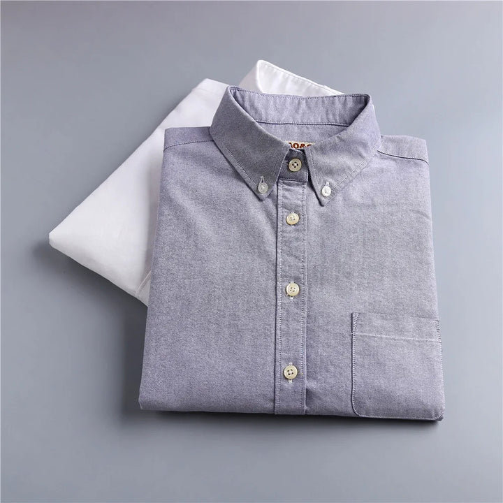 Checked Cotton Blouse with Long Sleeves, Relaxed Fit and Lightweight Feel in Hawthorn Red