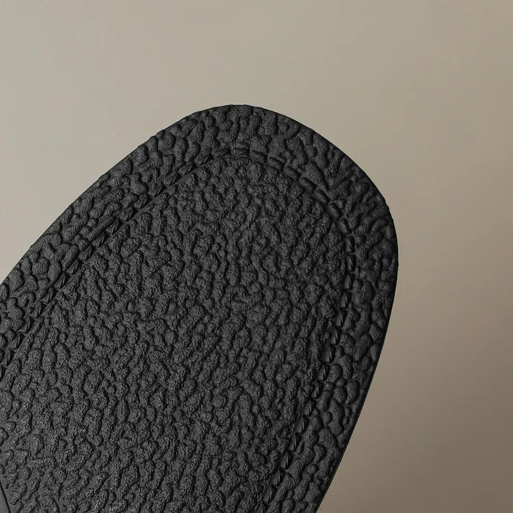 Round Toe Leather Loafers with Cushioned Support and Stacked Heel in Olive