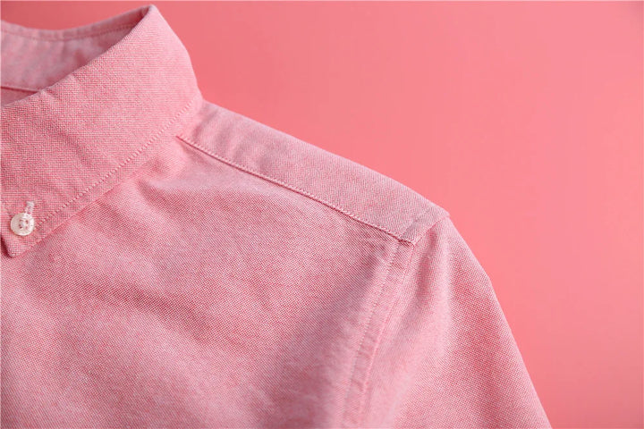 Checked Cotton Blouse with Long Sleeves, Relaxed Fit and Lightweight Feel in Hawthorn Red