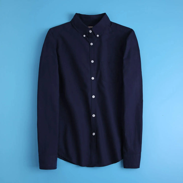 Checked Cotton Blouse with Long Sleeves, Relaxed Fit and Lightweight Feel in Hawthorn Red