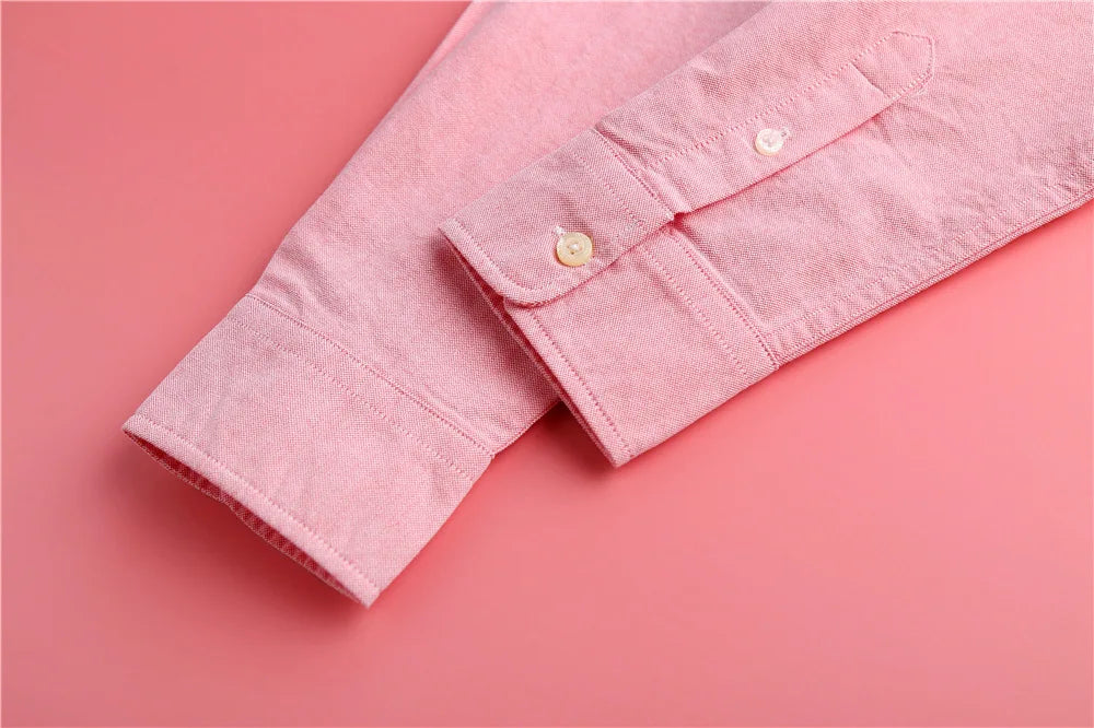 Checked Cotton Blouse with Long Sleeves, Relaxed Fit and Lightweight Feel in Hawthorn Red