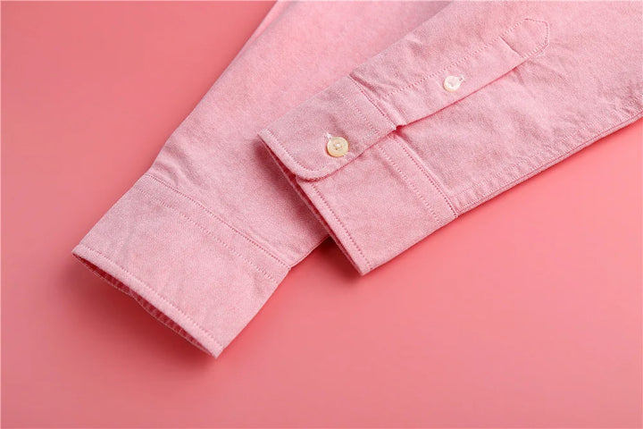 Checked Cotton Blouse with Long Sleeves, Relaxed Fit and Lightweight Feel in Hawthorn Red