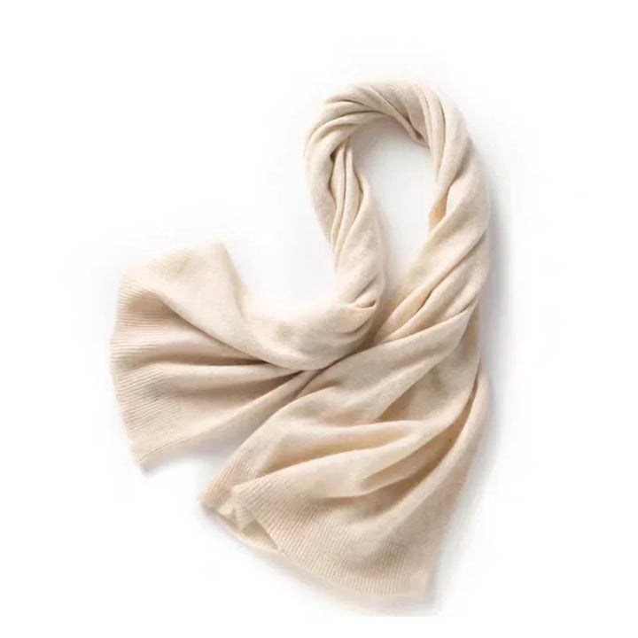 Wool Cashmere Blend Shawl and Scarf Wrap in Khaki, Soft Draping Layer for Cool Weather