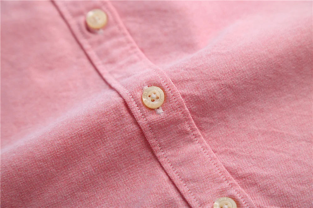 Checked Cotton Blouse with Long Sleeves, Relaxed Fit and Lightweight Feel in Hawthorn Red