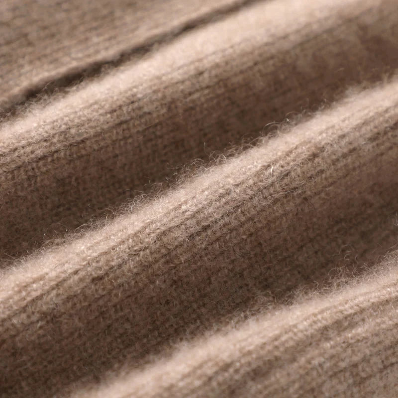 Merino Wool and Cashmere Blend Knit Vest with Adjustable Waist Tie and Slim Fit