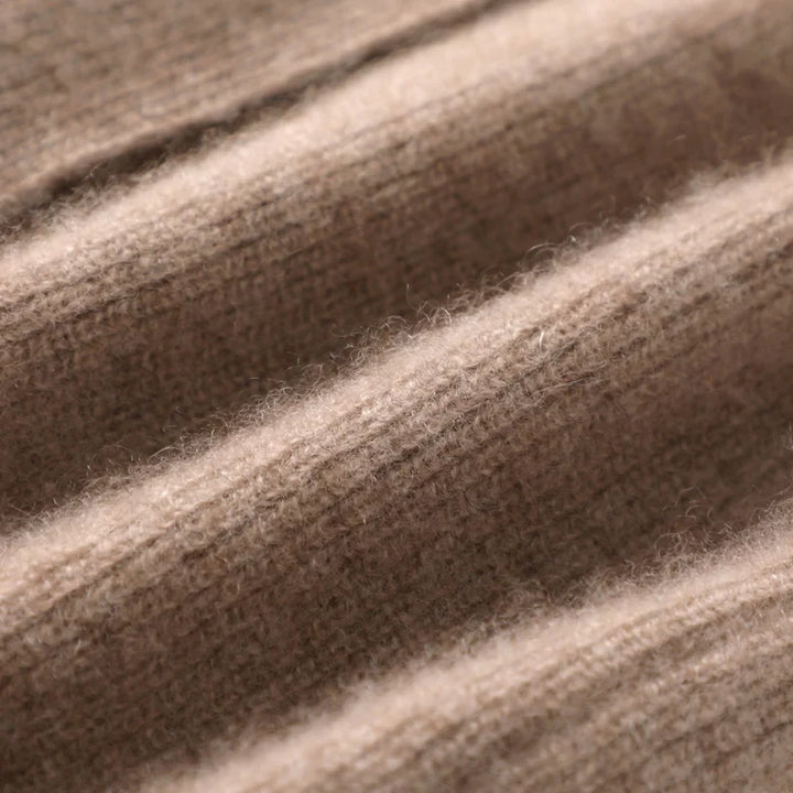 Merino Wool and Cashmere Blend Knit Vest with Adjustable Waist Tie and Slim Fit