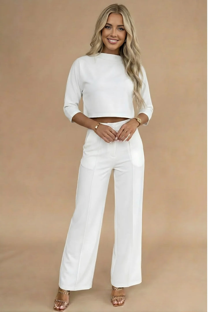 Women's Casual Nine-Quarter Sleeve Set – Fresh Relaxed Silhouette