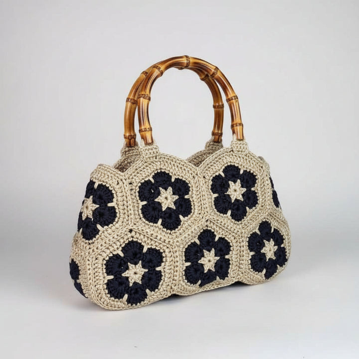 Embroidered Woven Handbag – Double-Sided Artisanal Women's Bag