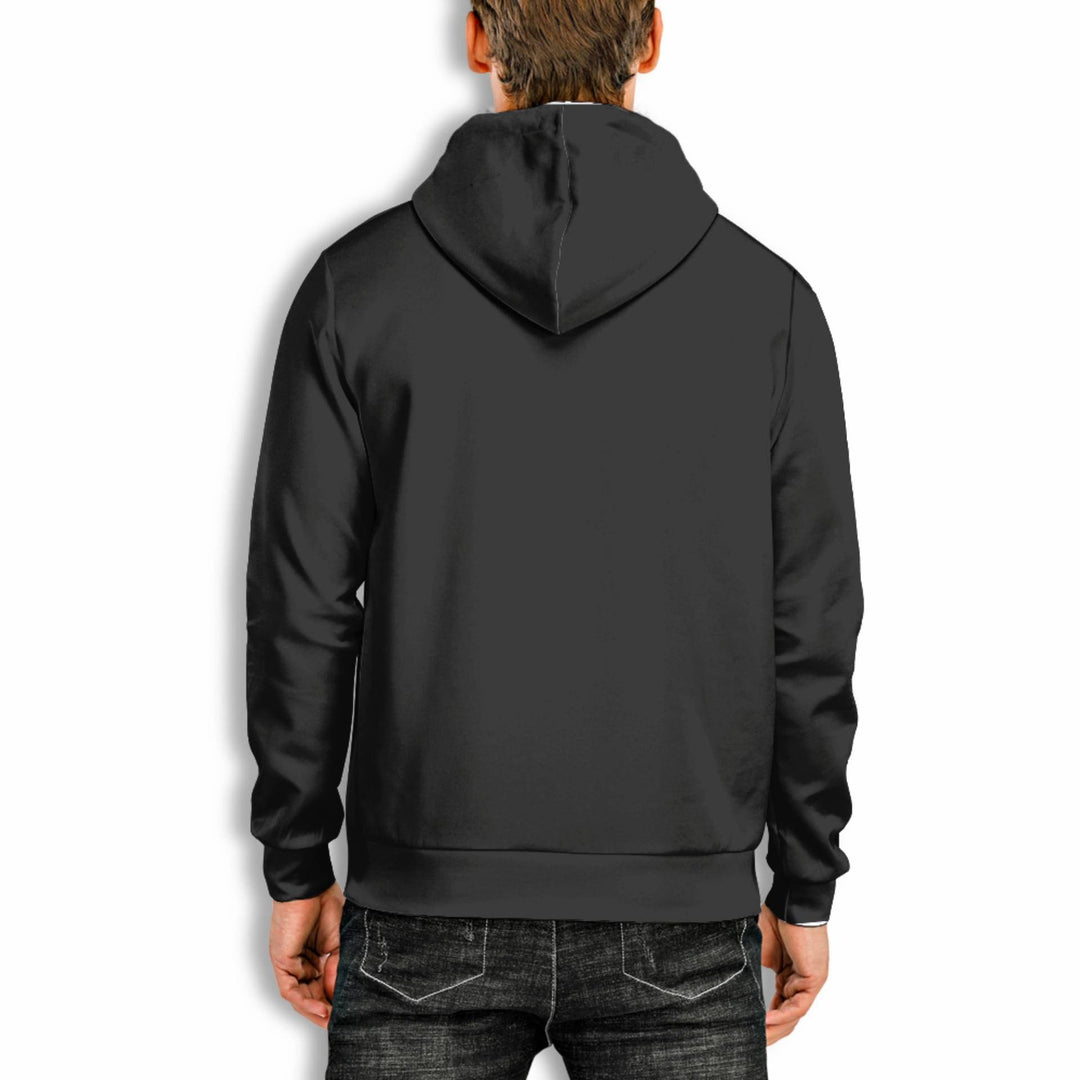 Men's 3D Digital Print Pullover Hoodie – Dimensional Patch Pocket