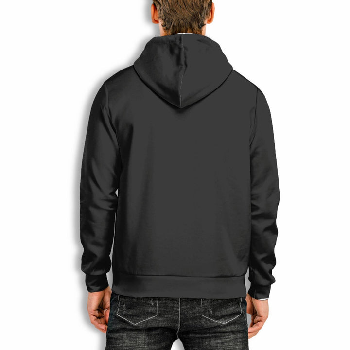Men's 3D Digital Print Pullover Hoodie – Dimensional Patch Pocket