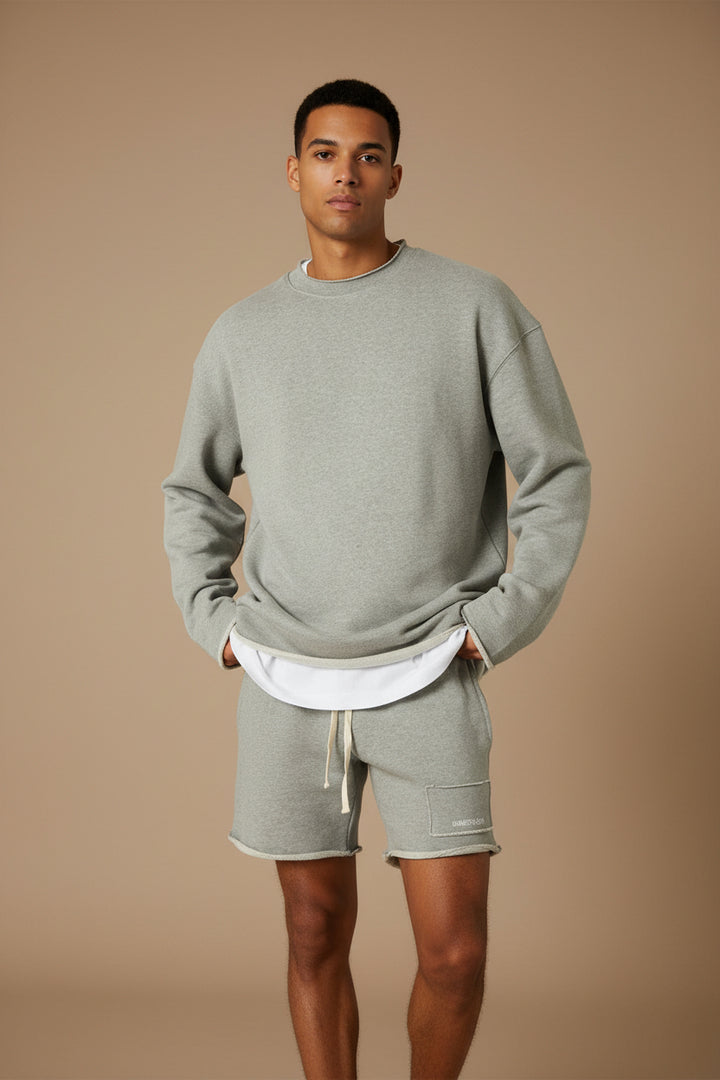 Men's Cotton Sweatshirt Set – Athletic Relaxed Fit