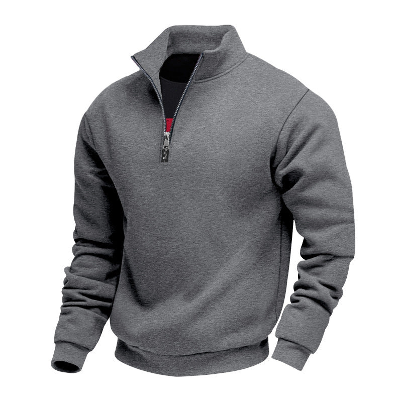 Men's Fleece-Lined Hoodie Jacket – Relaxed Fit Velvet Warmth