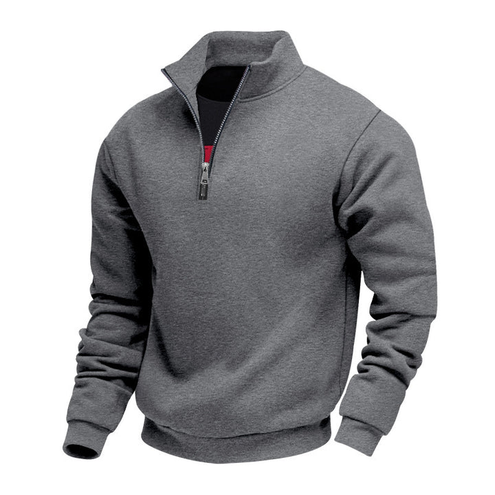 Men's Fleece-Lined Hoodie Jacket – Relaxed Fit Velvet Warmth