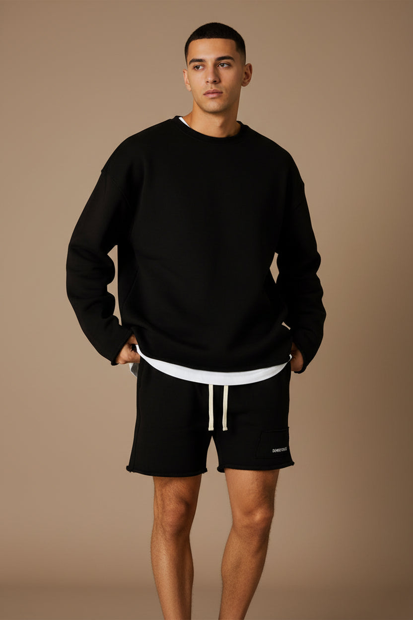 Men's Cotton Sweatshirt Set – Athletic Relaxed Fit