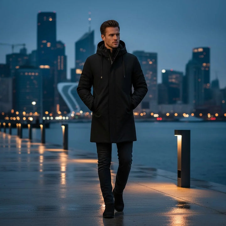 Men's Hooded Parka – Structured Technical Outerwear