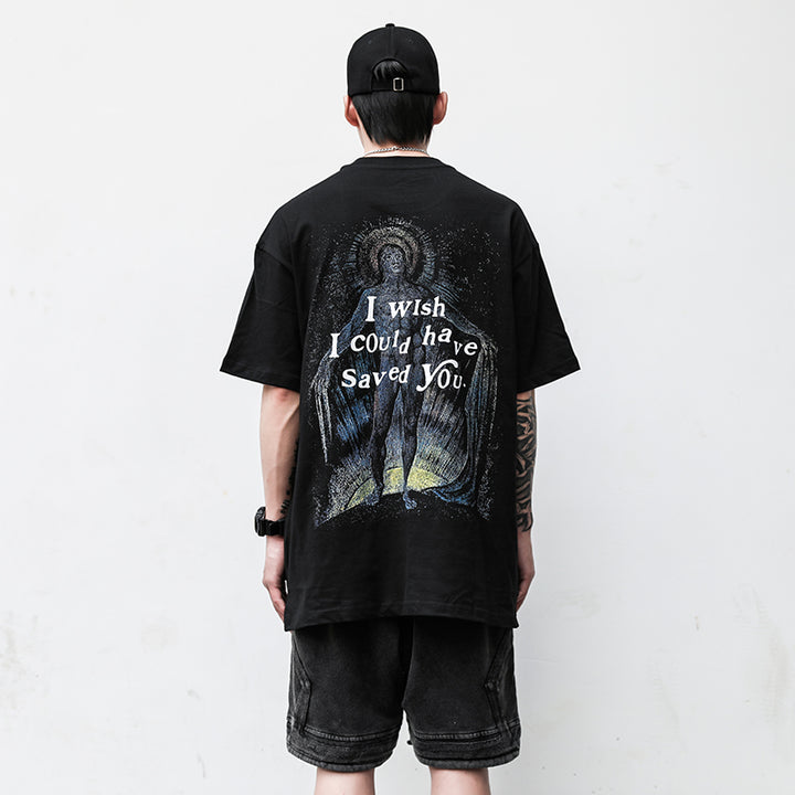 Men's Graphic T-Shirt – Cotton Relaxed Hip Hop Fit