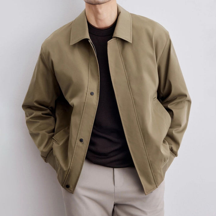 Men's Slim Fit Lapel Jacket – Structured Korean Style Blazer