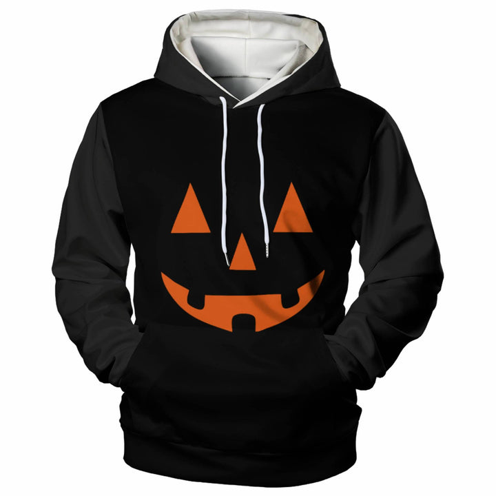 Men's 3D Digital Print Pullover Hoodie – Dimensional Patch Pocket