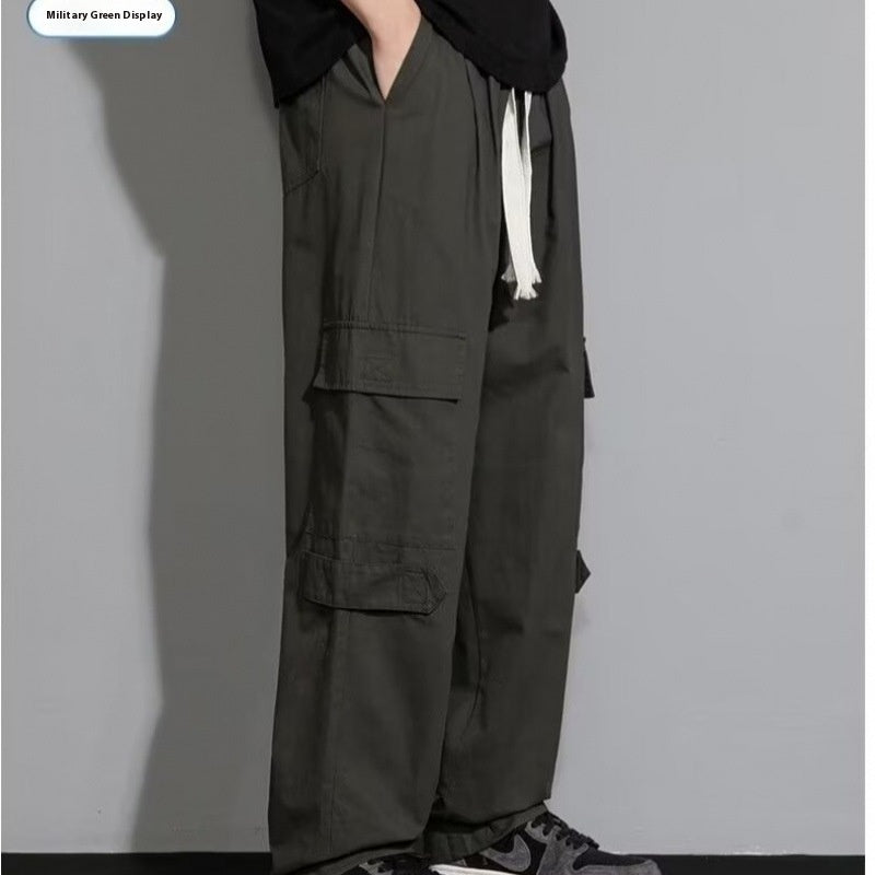 Men's Loose Straight Trouser – Cotton Blend Retro Fit
