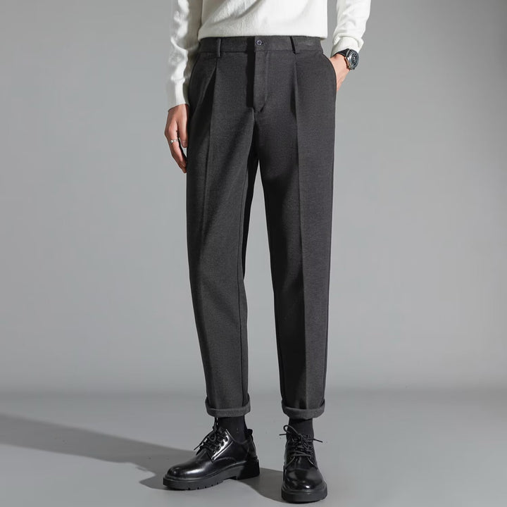 Men's Corduroy Trousers – Slim-Fit Straight-Leg Style