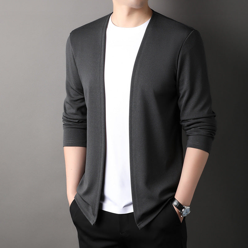 Men's Knit Cardigan Sweater – Relaxed Fit Cotton Blend Everyday Layer