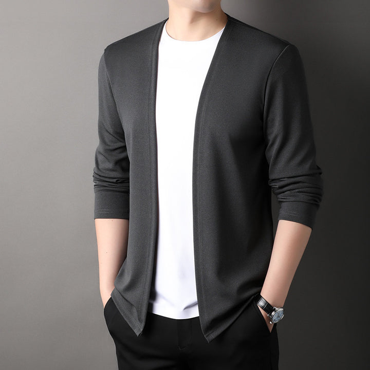 Men's Knit Cardigan Sweater – Relaxed Fit Cotton Blend Everyday Layer