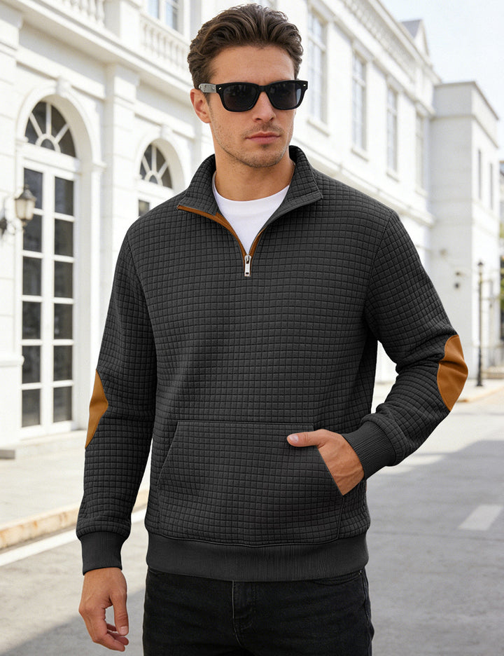 Men's Hoodie Pullover – Loose Fit with Patch Pocket Detail