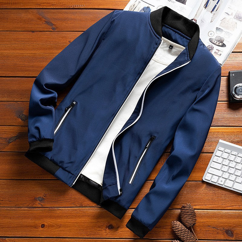 Men's Casual Jacket – Minimalist Korean-Inspired Design