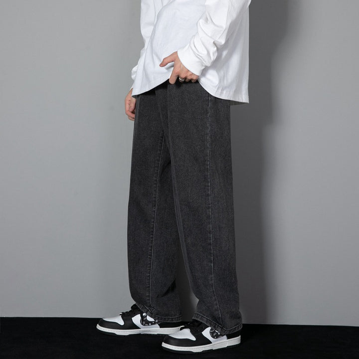 Men's Straight-Leg Denim Trouser in Cotton – Modern Slimming Fit