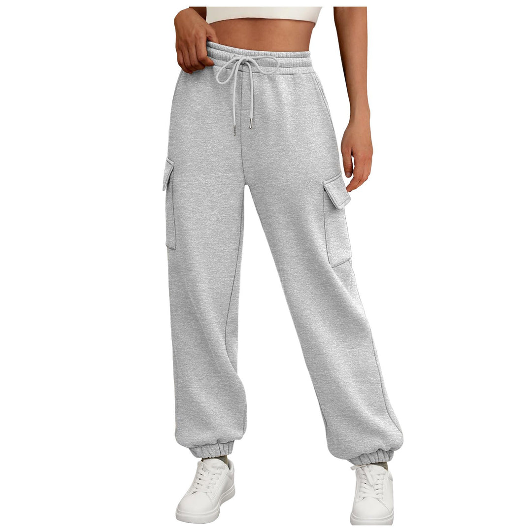 Women's Fleece Lined Cargo Jogger – Relaxed Baggy Fit with Pockets