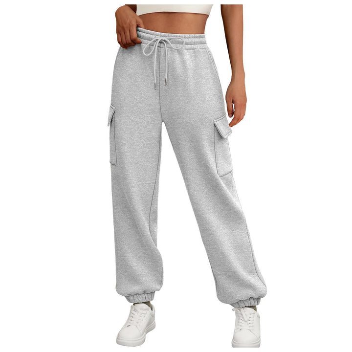 Women's Fleece Lined Cargo Jogger – Relaxed Baggy Fit with Pockets