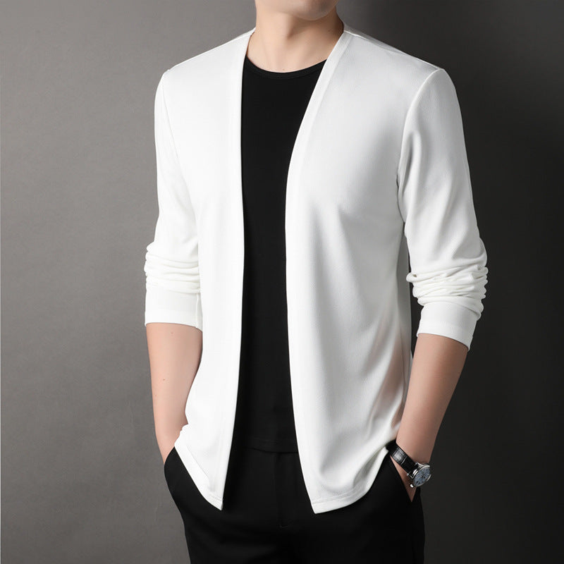 Men's Knit Cardigan Sweater – Relaxed Fit Cotton Blend Everyday Layer