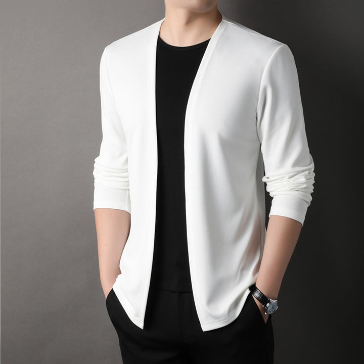 Men's Knit Cardigan Sweater – Relaxed Fit Cotton Blend Everyday Layer