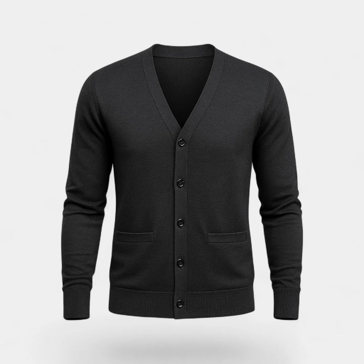 Men's Slim Fit Cotton Cardigan – Minimalist Button-Front Design