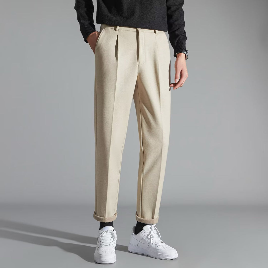 Men's Corduroy Trousers – Slim-Fit Straight-Leg Style