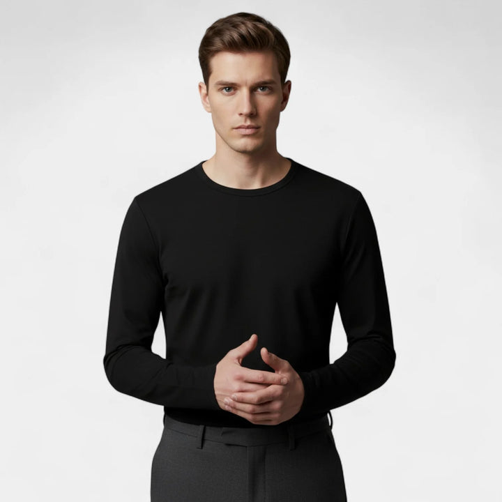 Men's Thermal Undershirt Set – Fitted Crew Neck Base Layer (Pack of 3)