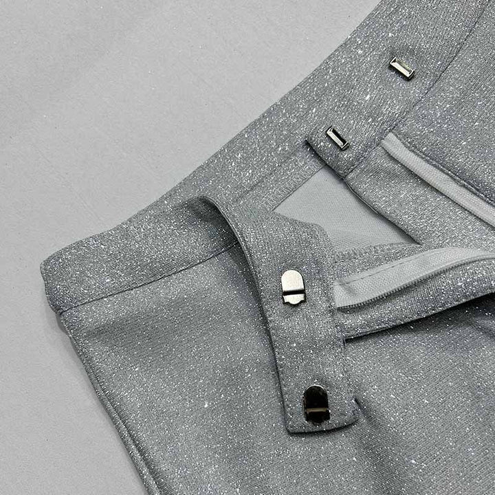 Three Piece Women's Suit Set – Blazer, Bralette, Trousers