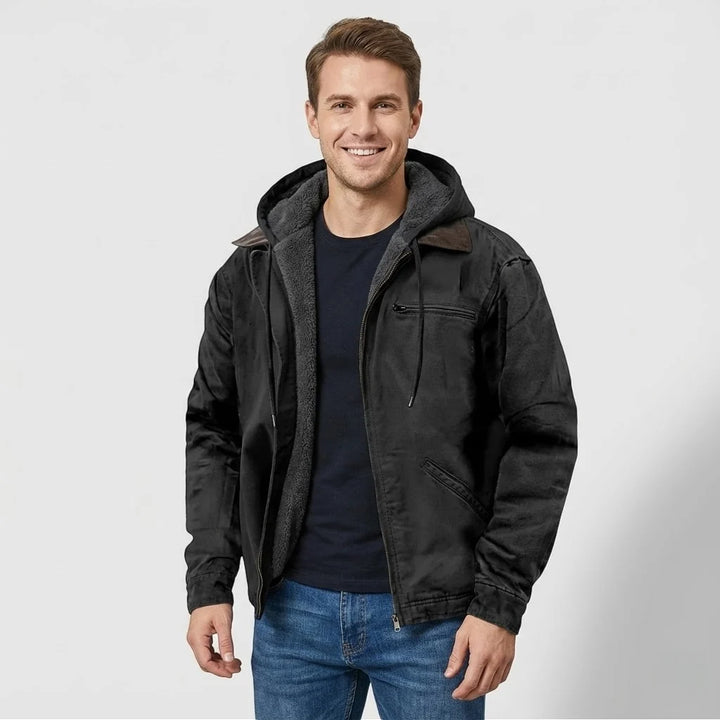 Men's Fleece Zip Hoodie – Relaxed Fit Technical Design