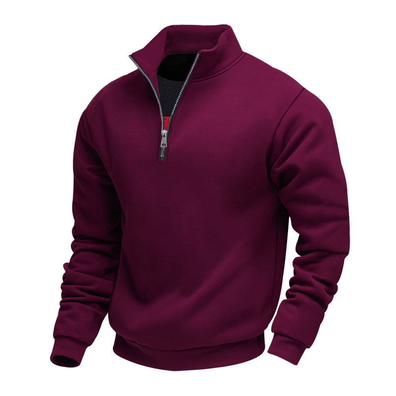 Men's Fleece-Lined Hoodie Jacket – Relaxed Fit Velvet Warmth