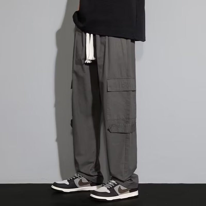 Men's Loose Straight Trouser – Cotton Blend Retro Fit