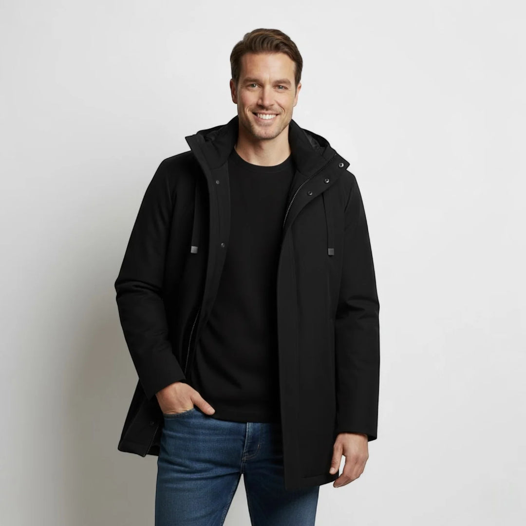 Men's Hooded Parka – Structured Technical Outerwear