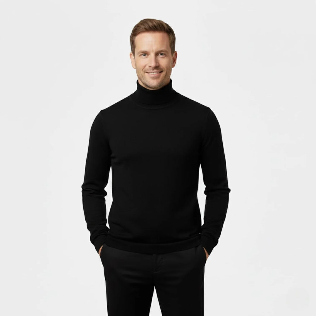 Men's Slim Fit Turtleneck Sweater Set – Everyday Refined Knitwear